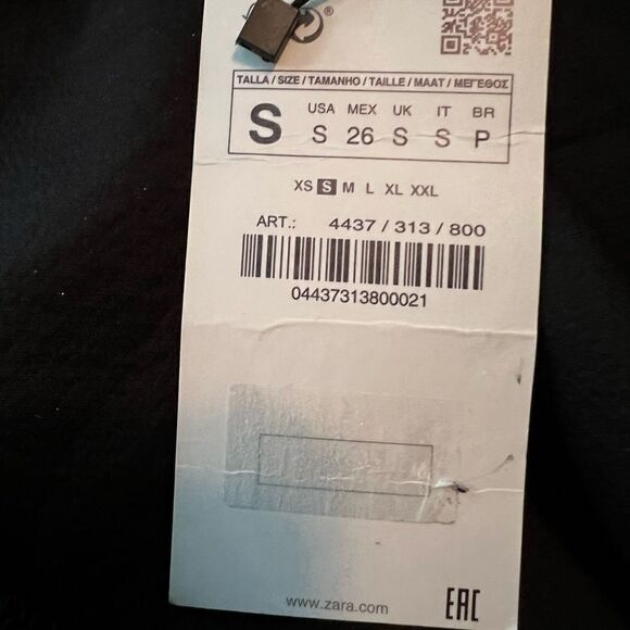 NWT! Zara black one shoulder dress. Size small - Picture 12 of 16